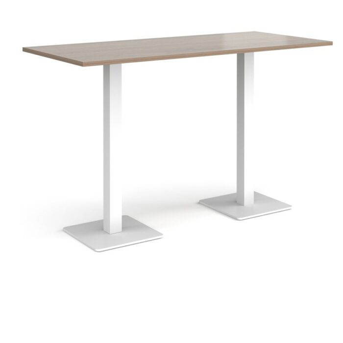 DAMS Brescia rectangular poseur table with flat square base 1800mm x 800mm-35669