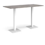 DAMS Brescia rectangular poseur table with flat square base 1800mm x 800mm-35668