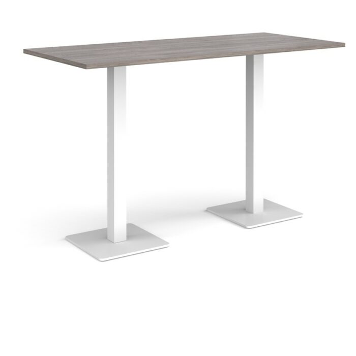 DAMS Brescia rectangular poseur table with flat square base 1800mm x 800mm-35668