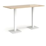 DAMS Brescia rectangular poseur table with flat square base 1800mm x 800mm-35667