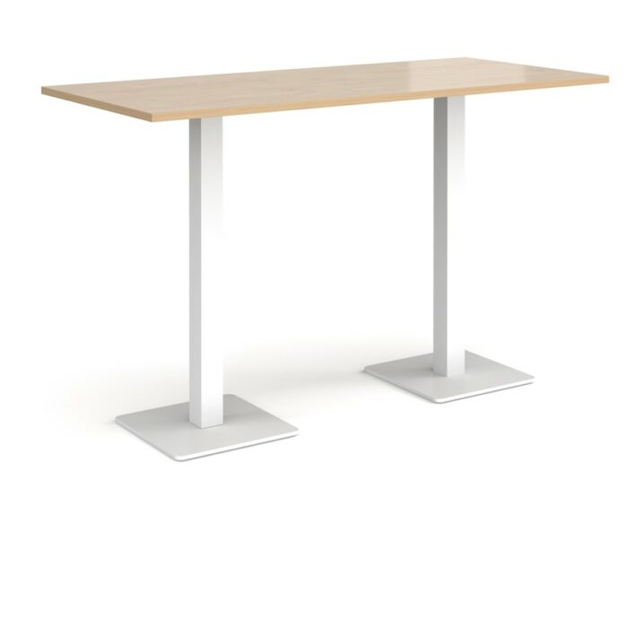 DAMS Brescia rectangular poseur table with flat square base 1800mm x 800mm-35667