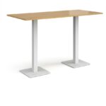 DAMS Brescia rectangular poseur table with flat square base 1800mm x 800mm-35665