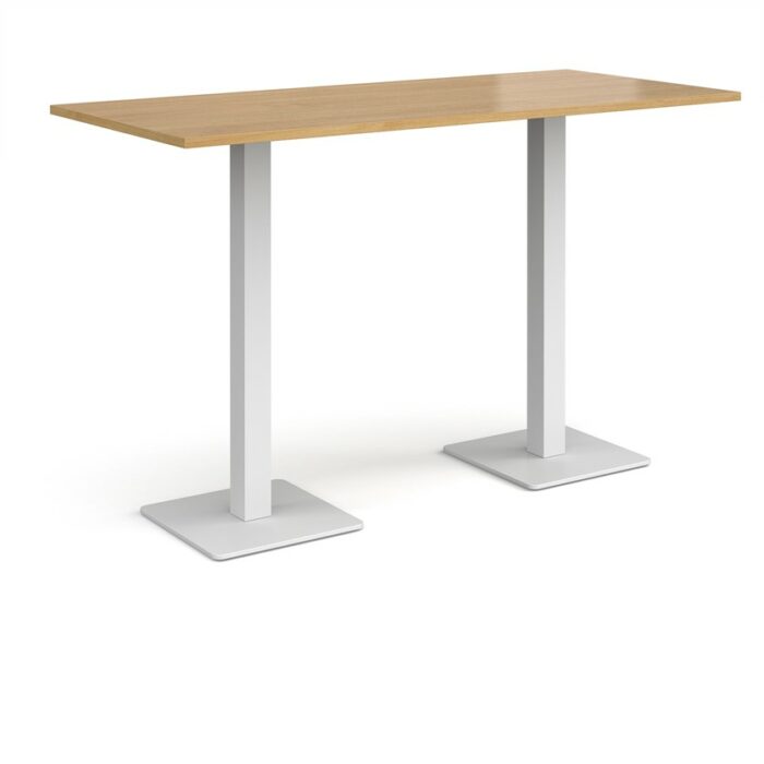 DAMS Brescia rectangular poseur table with flat square base 1800mm x 800mm-35665