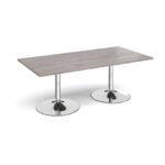 DAMS Trumpet base rectangular boardroom table 2000mm-34337