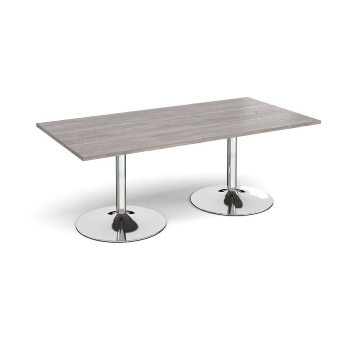 DAMS Trumpet base rectangular boardroom table 2000mm-34337