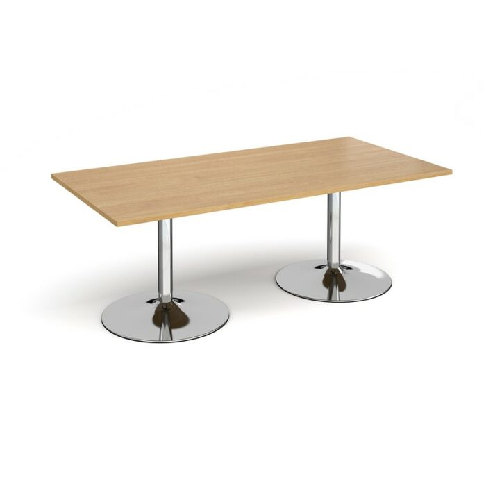 DAMS Trumpet base rectangular boardroom table 2000mm-34336