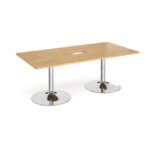 DAMS Trumpet base rectangular boardroom table 2000mm-34353