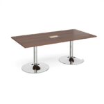 DAMS Trumpet base rectangular boardroom table 2000mm-34351