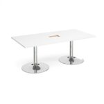 DAMS Trumpet base rectangular boardroom table 2000mm-34352
