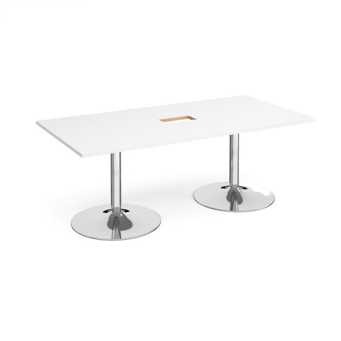 DAMS Trumpet base rectangular boardroom table 2000mm-34352