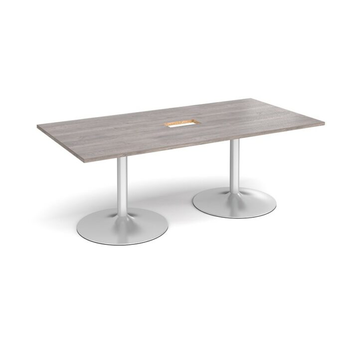DAMS Trumpet base rectangular boardroom table 2000mm-34359