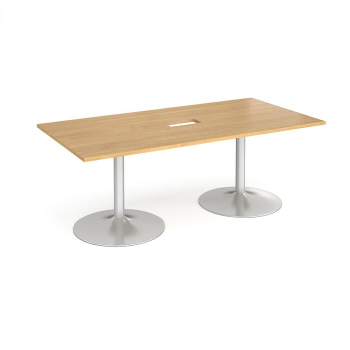 DAMS Trumpet base rectangular boardroom table 2000mm-34360