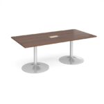 DAMS Trumpet base rectangular boardroom table 2000mm-34357
