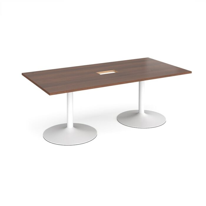 DAMS Trumpet base rectangular boardroom table 2000mm-34363