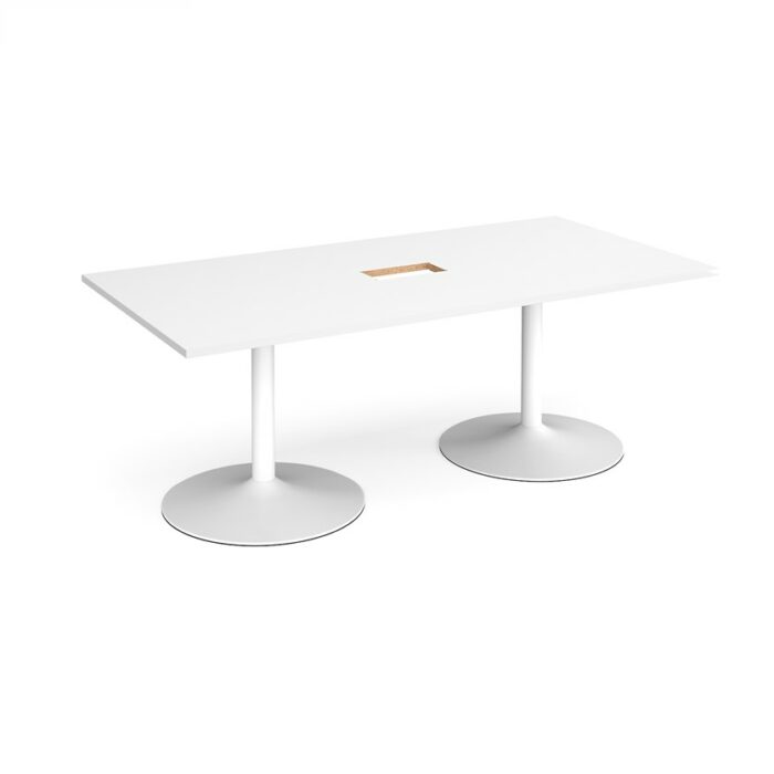 DAMS Trumpet base rectangular boardroom table 2000mm-34362