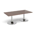 DAMS Trumpet base rectangular boardroom table 2000mm-34335