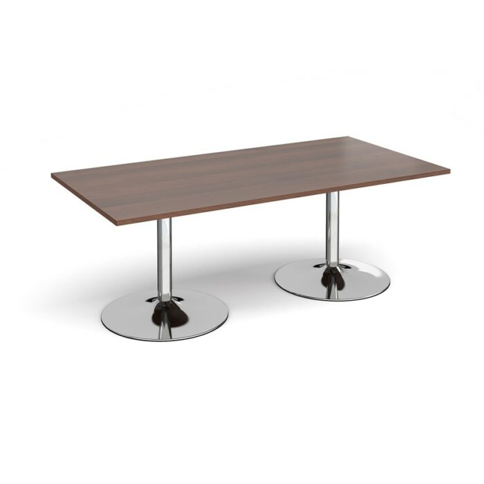 DAMS Trumpet base rectangular boardroom table 2000mm-34335