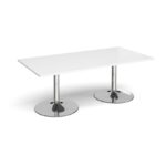 DAMS Trumpet base rectangular boardroom table 2000mm-34334