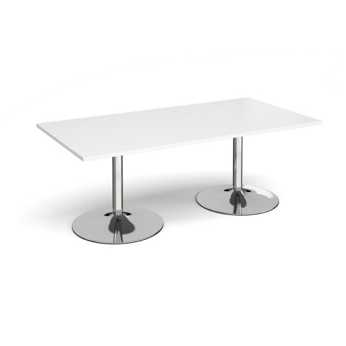 DAMS Trumpet base rectangular boardroom table 2000mm-34334