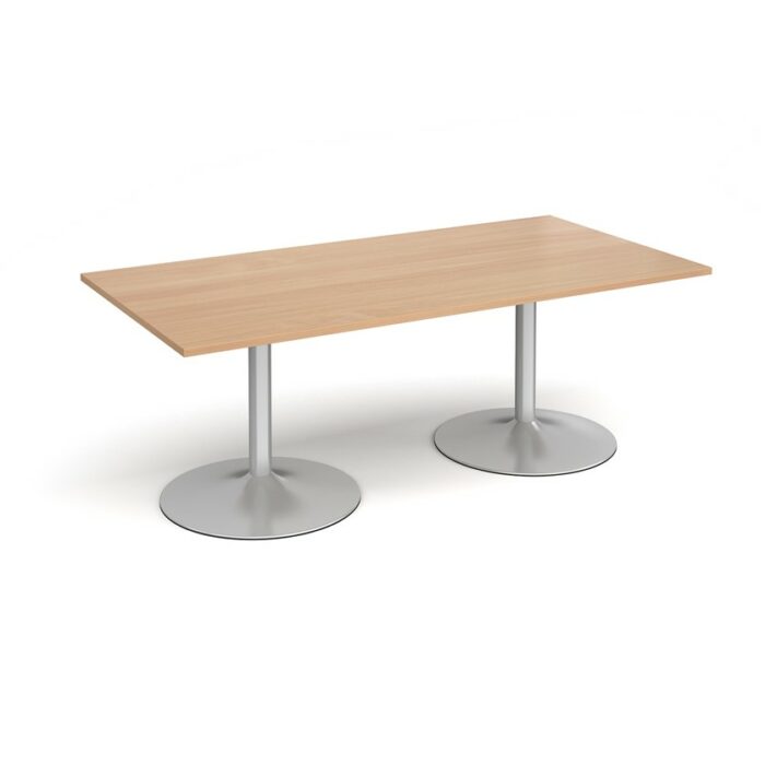 DAMS Trumpet base rectangular boardroom table 2000mm-34344