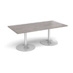 DAMS Trumpet base rectangular boardroom table 2000mm-34345
