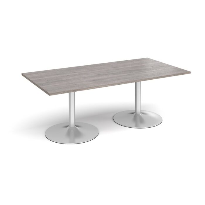 DAMS Trumpet base rectangular boardroom table 2000mm-34345