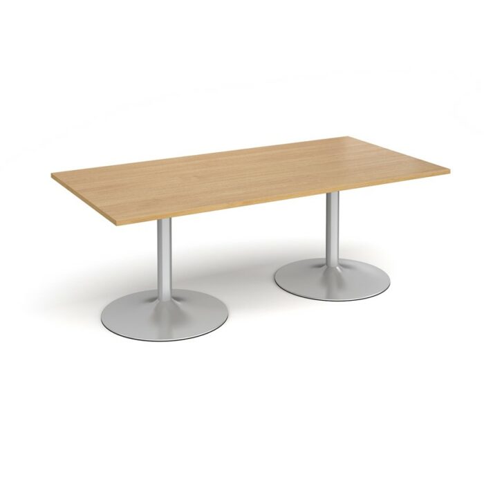 DAMS Trumpet base rectangular boardroom table 2000mm-34343