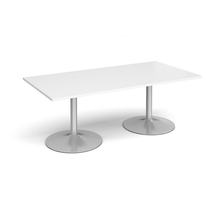 DAMS Trumpet base rectangular boardroom table 2000mm-34342
