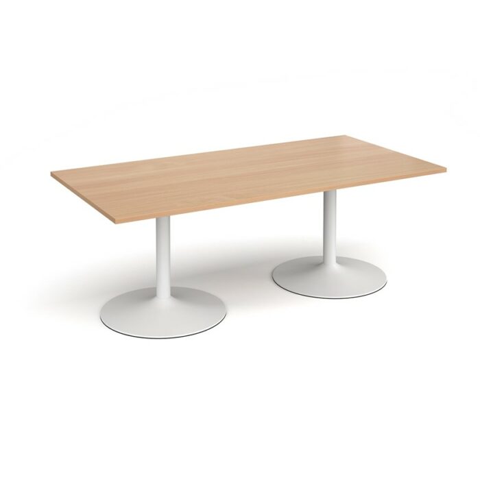 DAMS Trumpet base rectangular boardroom table 2000mm-34350