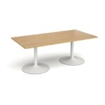 DAMS Trumpet base rectangular boardroom table 2000mm-34349