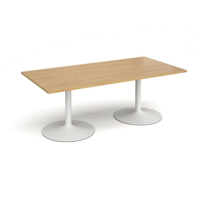 DAMS Trumpet base rectangular boardroom table 2000mm-34349