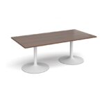 DAMS Trumpet base rectangular boardroom table 2000mm-34348
