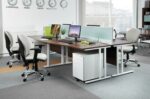 DAMS Steel 3 drawer wide mobile pedestal-33248