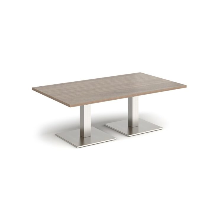 DAMS Brescia rectangular coffee table with flat square base 1400mm x 800mm-35293