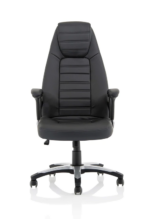 BIG DEALS Dynamic Metropolis High Back Black Leather Look Chair - Black-32441