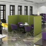 DAMS Floor standing fabric screen 1500mm high x 1000mm wide-33746