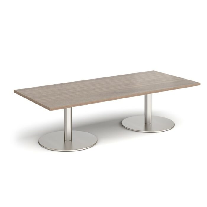 DAMS Monza rectangular coffee table with flat round bases 1800mm x 800mm-34785