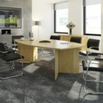 DAMS Arrow head leg rectangular boardroom table 2000mm x 1000mm-34235