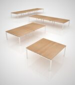 DAMS Adapt boardroom table add on unit 1200mm x 1200mm-33975