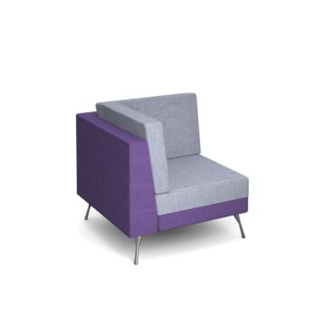 DAMS Lyric modular soft seating corner unit with metal legs-0