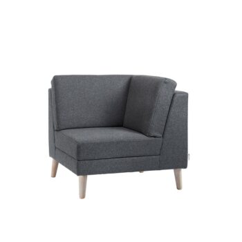 DAMS Lyric modular soft seating corner unit with wooden legs-0