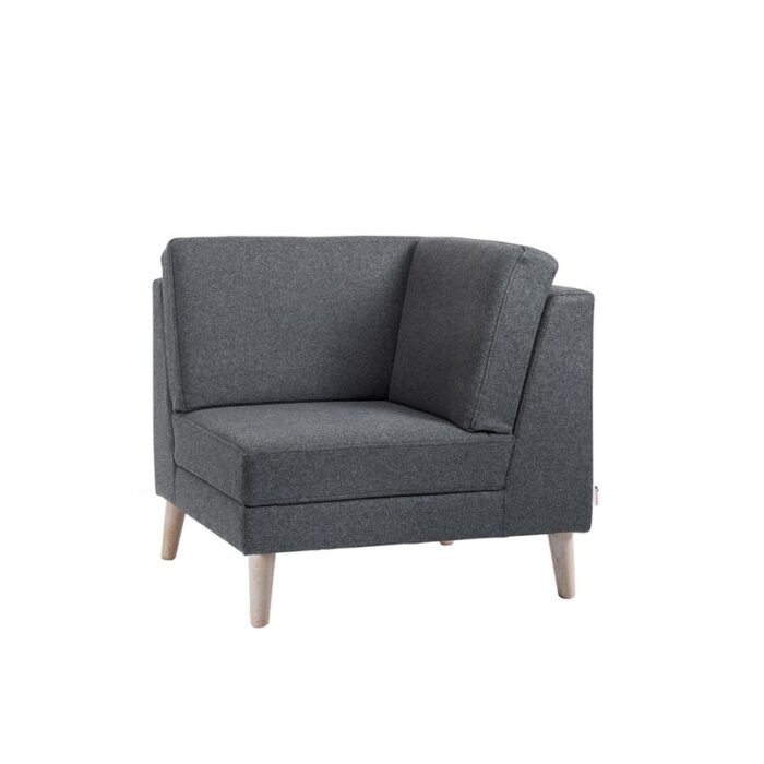 DAMS Lyric modular soft seating corner unit with wooden legs-0