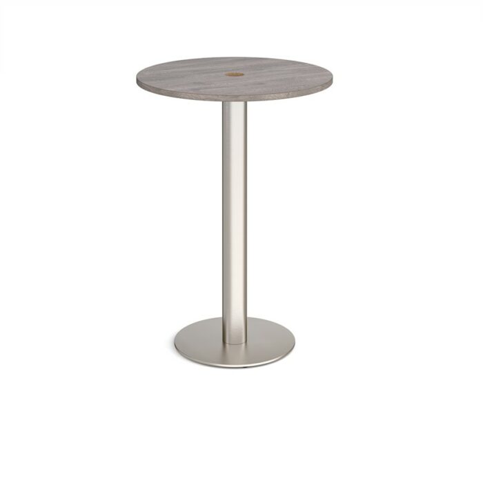 DAMS Monza circular poseur table 800mm with central circular cutout 80mm-35232