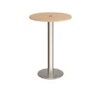 DAMS Monza circular poseur table 800mm with central circular cutout 80mm-0