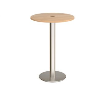 DAMS Monza circular poseur table 800mm with central circular cutout 80mm-0