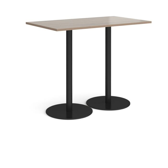 DAMS Monza rectangular poseur table with flat round bases 1400mm x 800mm-35089