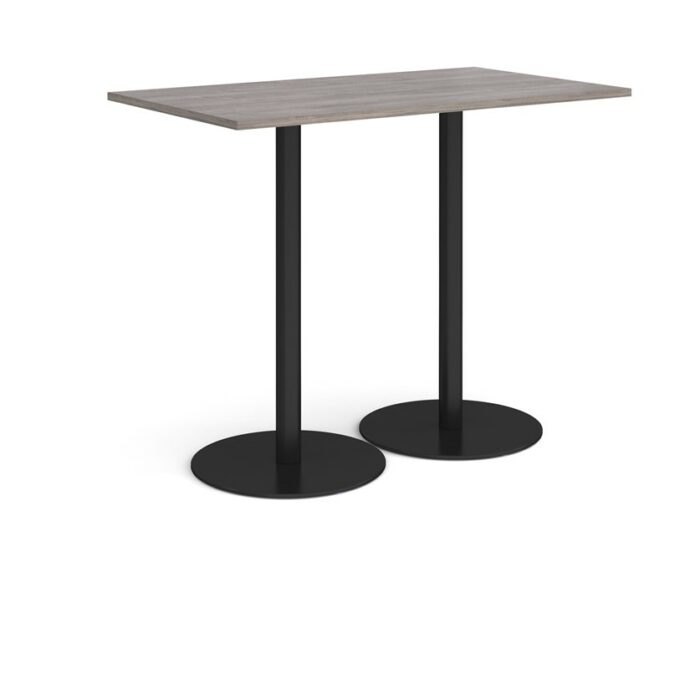 DAMS Monza rectangular poseur table with flat round bases 1400mm x 800mm-35088
