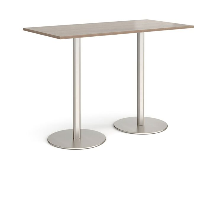 DAMS Monza rectangular poseur table with flat round bases 1600mm x 800mm-35142