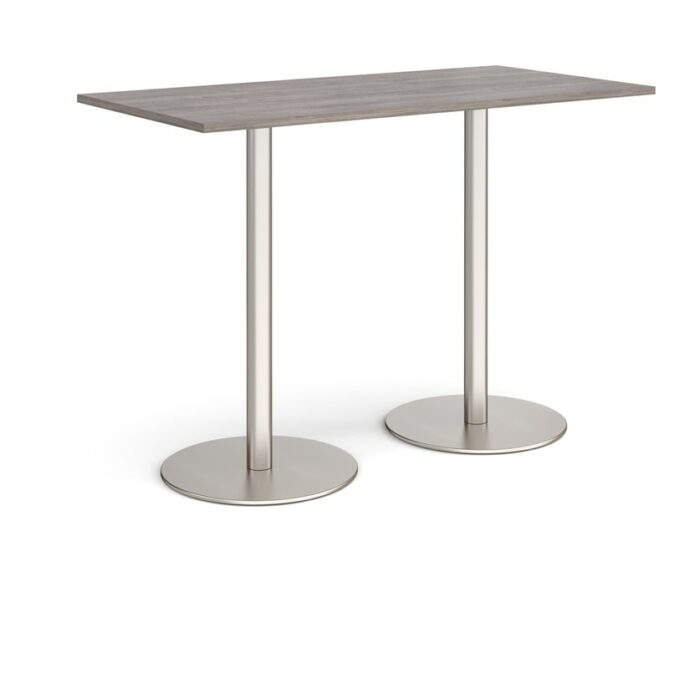 DAMS Monza rectangular poseur table with flat round bases 1600mm x 800mm-35143