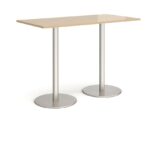 DAMS Monza rectangular poseur table with flat round bases 1600mm x 800mm-35141